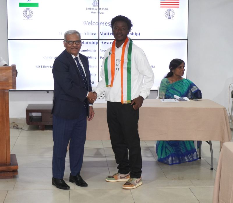 Honouring of 20 Liberian Students Awarded ICCR India–Africa Maitri Scholarships for AY 2026-2027 – 06 July 2026